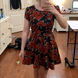 ForeverXXI Red Roses Dress